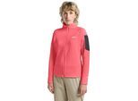 Fleecejacke JACK WOLFSKIN "PRELIGHT FZ W", Damen, Gr. XS, sunset, coral, Oberstoff: 92% POLYESTER, 8% ELASTHAN; Kontrastmaterial 1: 100% POLYESTER ; Futter 1:00% POLYESTER, Jacken Fleecejacke