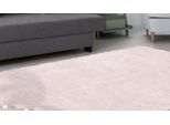 Hochflor-Teppich CALO-DELUXE "Vossi 111" Gr. 4, rosa (hellrosa), B:160cm H:40mm L:230cm, Kunstfaser, Teppiche, besonders weich durch Microfaser, Wohnzimmer