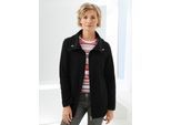 Fleecejacke CLASSIC BASICS, Damen, Gr. 46, schwarz, 100% Polyester, unifarben, figurumspielend, Jacken Fleecejacke