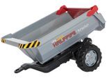 Kinderfahrzeug-Anhänger ROLLY TOYS "Halfpipe Single", silber (silberfarben), Spielfahrzeug-Anhänger, KinderB:45cm H:42,5cm L:76cm, Kunststoff, für Trettraktoren, B:45cm H:42,5cm L:76cm