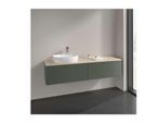 Villeroy und Boch Antao Waschtisch-Unterschrank K37113HL 160x36x50cm, Waschbeckenplattenfarbe botticino, leaf green matt lacquer