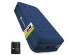 Juskys Luftmatratze Sapri M in Blau - 1 Personen Luftbett selbstaufblasend - integrierter Pumpe