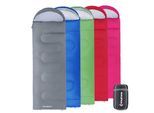 KINGCAMP Oasis 250 Kinder Decken Schlafsack Sommer Camping 1,40 m Lang & Breit Variante: Rose Red - Zipper L