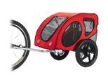 Fahrradhundeanhänger "Kasko Bicycle Pet Trailler L", rot, B:77cm H:85cm L:147cm, Fahrradanhänger, Fahrradhundeanhänger