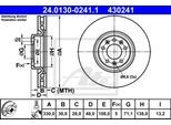 ATE Bremsensatz, Scheibenbremse Bremsensatz-Vorderachse ijzjsgh7j4 Vorderachse belüftet 330mm 30mm für Peugeot Citroën