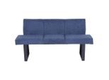 Mid.you Sitzbank, Dunkelblau, Metall, Textil, 166x82x61 cm, Esszimmer, Bänke, Sitzbänke