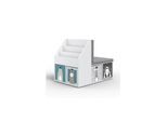 VICCO Kinderregal ONIX mit Sitzbank 6 Faltboxen Kindersitzbank Kinderzimmerregal