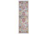 Teppich CARPETFINE "Harleen, auch als Läufer", bunt (multi), B:60cm H:8mm L:180cm, Polypropylen (PP), Teppiche, Teppich, Vintage Look, Orient, mit Fransen, Wohnzimmer