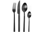 Besteck-Set PINTINOX "DUKE", schwarz, 24 Stk., Edelstahl 18/0, Essbesteck-Sets, in moderner und zeitloser Formgebung