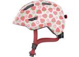 Kinderfahrradhelm ABUS "SMILEY 3.0 LED" Gr. M, rosa (rose strawberry), Helme, Kinder, M Kopfumfang: 50cm - 55cm