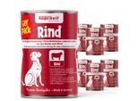 Supravit Hundenassfutter 6 x 820g Rind