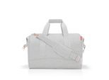 Reisenthel Reisetasche Allrounder L twist sky rose, Grau, Roségold, Kunststoff, Textil, 48x39.5x29 cm, gepolsterter Boden, Innensteckfächer, Tragehenkel, verstellbarer Schultergurt, Schultergurt, Freizeit, Koffer & Taschen, Reisetaschen