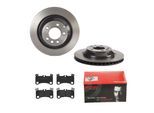 BREMBO Bremsensatz-Hinterachse COATED DISC LINE / STANDARD IJDTIDI5J8 Bremsensatz, Scheibenbremse hinten rechts links innenbelüftet 358mm für SKODA VW