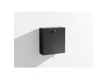Hewi System 900 WC-Großrollenhalter 900.21.00160DC aus Edelstahl, pulverbeschichtet, schwarz tiefmatt, Wandmontage