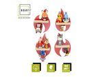 BOARTI Kinderregal Flammen Feuerwehr hängend für Tonie Figuren platzsparendes Regal Maße: H. 31 x B. 21 x T. 5 cm Wandregal für Figuren Aufbewahrung mit Magneteinsätzen Aufbewahrungsregal Holz