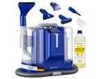 SOMMERTAL CompactCleaner WS450 5in1 + 1L Polsterreiniger, Gerät für Teppiche, Treppen, Polster, Sofa, Auto, Tiere, Flecken, Leistungsstarker 450w Motor, Waschsauger, mit Zubehör, Selbstreinigung