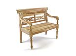 VCM 2-Sitzer Kinderbank Gartenbank antik hochwertig Teak Holz natur Maße L. 80cm x B. 40cm x H. 64 cm
