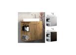 VCM 2-tlg Set Waschplatz für Gäste WC Gästebad Waschtisch Toilette Badezimmer Set – Hausa