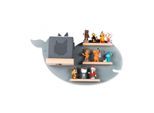 BOARTI Kinderregal Wal hängend für Toniebox und Tonie Figuren Regal Maße: H. 29 x B. 51 x T. 19 cm Wandregal für Musikbox und Figuren Aufbewahrung mit Magneteinsätzen Aufbewahrungsregal Holz