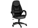 Chefsessel OTTO HOME "Veronika, Bürostuhl", schwarz, B:68cm H:111cm T:68cm, Kunstleder, Stühle, komfortabel gepolstert, Kunstleder