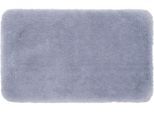 Badematte GÖZZE "»DELUXE«", silber (silberfarben), rechteckig (60cm x 100cm ), 1 Stk., Polyester, Badematten, Badematte, mit extra hohem Flor