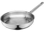 Bratpfanne WMF "Compact Cuisine, Edelstahlpfanne Induktion", grau (edelstahlfarben), B:29,8cm H:10,9cm L:50cm Ø:28cm, Pfannen, Bratpfanne, spülmaschinengeeignet, TransTherm-Boden, für alle Herdarten geeignet