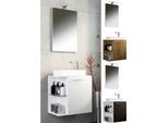 VCM 3-tlg Set Waschplatz für Gäste WC Gästebad Waschtisch Toilette Badezimmer Set - Hausa SP