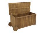 DEGAMO Auflagenbox NAVARRA mit Rollen, Akazie geölt, FSC-zertifiziert