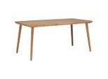 Livetastic Esstisch, Akazie, Holz, Akazie, Hartholz, Holz, rechteckig, konisch, 90x76x175 cm, Esszimmer, Tische, Esstische
