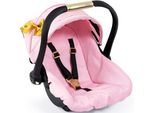 Puppen Autositz BAYER "rosa/goldfarben Schleife", rosa (schleife rosa, goldfarben), Puppenausstattungen, KinderB:34cm H:38cm T:45cm, Kunststoff, Metall, mit Dach, B:34cm H:38cm T:45cm