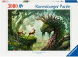 Puzzle RAVENSBURGER "Der Walddrache erwacht", bunt, Puzzles, KinderB:121cm H:80cm, Pappe, Motiv, Made in Germany, B:121cm H:80cm