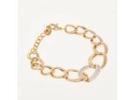 Goldfarbenes Armband mit Ziersteinen