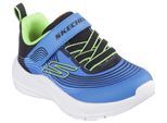 Sneaker SKECHERS "MICROSPEC ADVANCE", Baby, Gr. 22, blau, Lederimitat, Textil, Schuhe Sneaker, Babyschuh mit zusätzlichem Gummizug, Größenschablone zum Download