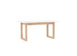 Mid.you Esstisch , Weiss, Eiche Artisan , Holzwerkstoff , rechteckig , U-Form , 90x75x160-200 cm , ausziehbar , Esszimmer, Esstische, Esstische ausziehbar