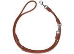 Hunter Verstellbare Führleine Round & Soft Canadian Up cognac 1,4 cm