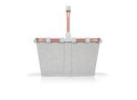 Reisenthel Einkaufskorb Carrybag XS frame twist sky rose, Hellgrau, Roségold, Textil, 5 L, rechteckig, 33.5x18x19.5 cm, Freizeit, Koffer & Taschen, Einkaufskörbe