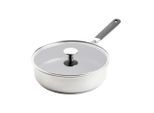 KitchenAid Schmorpfanne Classic Stainless Steel, Edelstahl, Metall, Kunststoff, Glas, 3.6 L, rund, Kochen, Pfannen, Bratpfannen