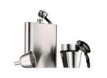WMF Flachmannset Manhattan, Edelstahl, Metall, 6-teilig, 200 ml, 10x13 cm, Essen & Trinken, Barausstattung