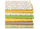 Patchwork- und Quiltpaket Hasen-Silhouette "Mona", gelb/grün