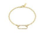 Armband "mit Zirkonia, Silber 925", gold, GIORGIO MARTELLO MILANO, Armbänder, Damen, 19cm, Silber 925 (Sterlingsilber), Armband