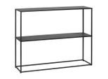 PBJ Konsolentisch, Schwarz, Metall, eckig, 100x79x29 cm, Wohnzimmer, Wohnzimmertische, Konsolentische