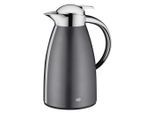 Alfi Isolierkanne Signo, Schiefer, Metall, 1,0 L, Made in Germany, Ausgießer, lebensmittelecht, Vakuum, Glaskolben, abnehmbarer Deckel, Schraubverschluss, hält warm, kalt, rostfrei, schadstofffrei, Kaffee & Tee, Kannen, Thermoskannen