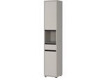 Hochschrank HAMBURG Soft-Close Modern 33x181x34 cm Steingrau