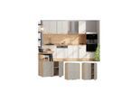 Vicco Hängeschrank Fame-Line Eiche Grau-Beige gerahmt 60 cm