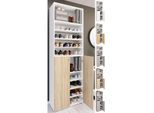 VCM XL Holz Großer Schuhschrank Schuhregal Groß Stiefel Dielenmöbel Lona 10 Fächer