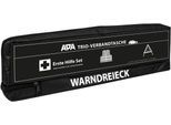 KFZ-Verbandtasche APA "TRIO-Verbandstasche mit Warndreieck und Warnweste", schwarz, B:44cm H:8cm L:13cm, Nylon, Erste-Hilfe-Sets
