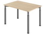 HAMMERBACHER höhenverstellbarer Schreibtisch VYS12/E/G eiche