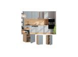 Vicco Hängeschrank Fame-Line Eiche Hellblau-Grau gerahmt 40 cm