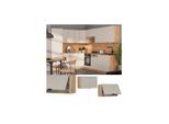 Vicco Hängeschrank Fame-Line Eiche Grau-Beige gerahmt 60 cm flach