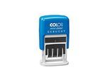 COLOP Printer SD160/L3 Textstempel „GEBUCHT“, mit Datum, selbstfärbend, Kunststoff, Abdruck 25 x 4 mm, blau/rot